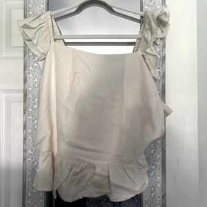 Express Ivory Top with Bow